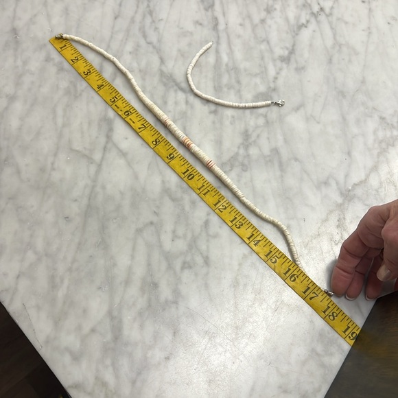 Vintage Pink Puka Shell Necklace Puka Shell Necklace and Puka Shell Bracelet - Picture 9 of 10